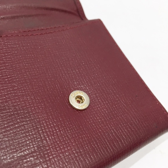 Cartier burgundy leather coin snap pouch - Picture 6 of 9
